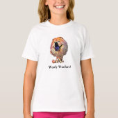 Funny Chow Chow Dog Girls T - Shirt (Vorderseite)