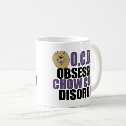 Funny Chow Chow Kaffeetasse (VorderseiteRechts)