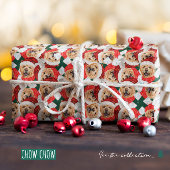 Funny Chow Chow Weihnachtsmuster Geschenkpapier
