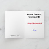 Funny Chrismukkah Shmendrik Grußkarte Feiertagskarte (Innenseite)