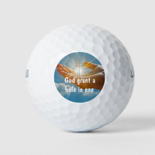 Funny Christian Golf Balls Golfball (Vorderseite)