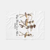 Funny Christian Halloween Ballet Cowboy Skeleton P Fleecedecke (Vorderseite (Horizontal))