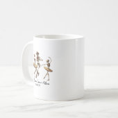 Funny Christian Halloween Ballet Cowboy Skeleton P Kaffeetasse (Vorderseite Links)