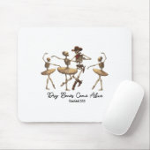 Funny Christian Halloween Ballet Cowboy Skeleton P Mousepad (Mit Mouse)