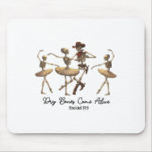 Funny Christian Halloween Ballet Cowboy Skeleton P Mousepad (Vorne)