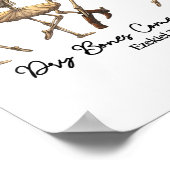 Funny Christian Halloween Ballet Cowboy Skeleton P Poster (Ecke)