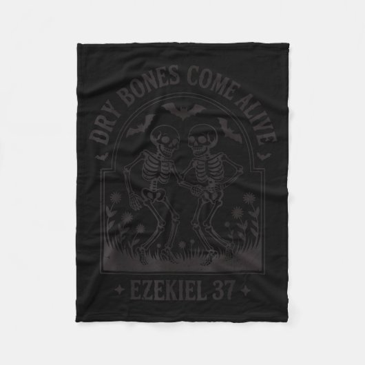 Funny Christian Halloween Dry Bones Come Alive Jes Fleecedecke (Vorderseite)