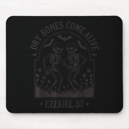 Funny Christian Halloween Dry Bones Come Alive Jes Mousepad (Vorne)