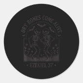 Funny Christian Halloween Dry Bones Come Alive Jes Runder Aufkleber (Vorderseite)
