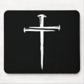 Funny Christian Jesus Crist Three Nails Cross Mousepad (Vorne)