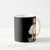 Funny Christian Jesus Six Seven 67 Faith Humor Chr Kaffeetasse (VorderseiteRechts)