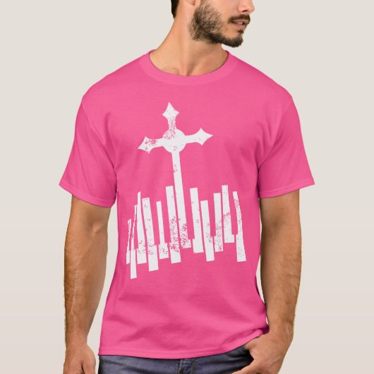 Funny Christian Keyboard 	 Piano Player Lover Gift T-Shirt (Vorderseite)