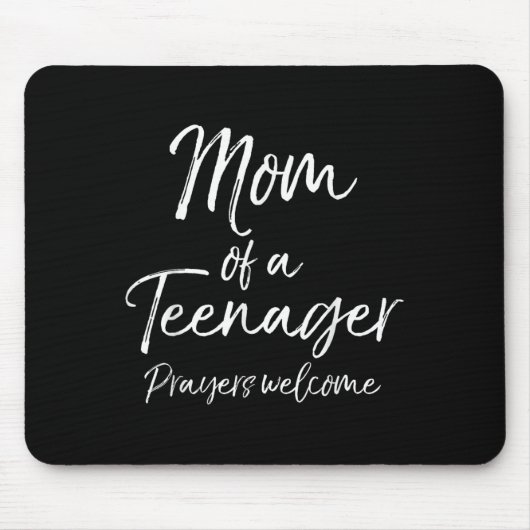 Funny Christian Mother's Mom Of A Teenager Prayers Mousepad (Vorne)