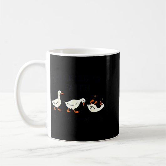 Funny Christian – Walking By Faith Tripng Constant Kaffeetasse (Links)