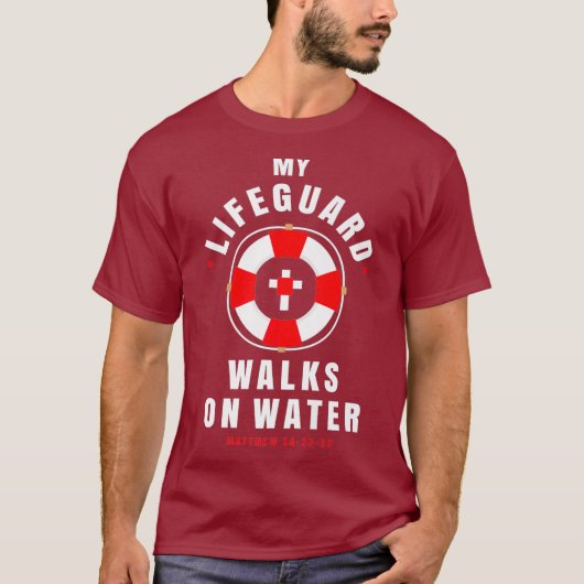 Funny Christlich Apparel - Rettungsschwimmer Spazi T-Shirt (Vorderseite)