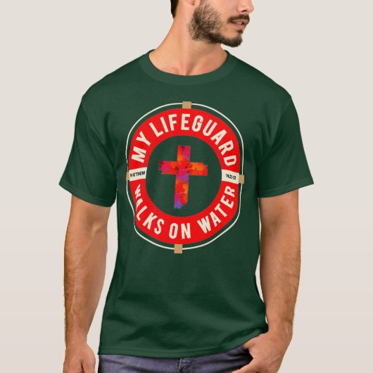 Funny Christlich Apparel - Rettungsschwimmer Spazi T-Shirt (Vorderseite)