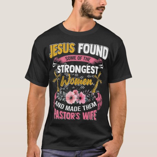 Funny Christlich Appreciation Pastor's Ehefrau Ges T-Shirt (Vorderseite)