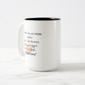 Funny Christlich Coffee Tasse (Vorderseite Links)