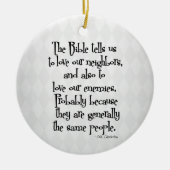 Funny Christlich Religious Zitat GK Chesterton Keramik Ornament (Vorne)