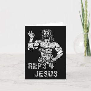 Funny Christlich Revers 4 Jesus Funny Workout Body Karte