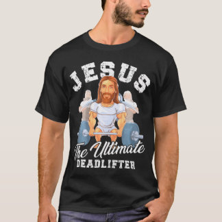 Funny Christlich Sunday Mass Bodybuilder Gym Jesus T-Shirt
