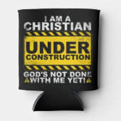 Funny Christlich unter Baugift katholisch Dosenkühler (Vorderseite)