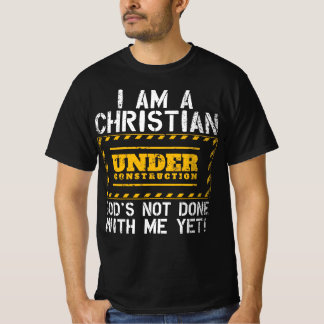 Funny Christlich unter Baugift katholisch T-Shirt
