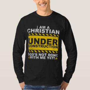 Funny Christlich unter Baugift katholisch T-Shirt