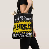 Funny Christlich unter Baugift katholisch Tasche (Von Nahem)