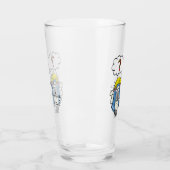Funny Christlich Weihnachten Niedliche Schafe Cart Glas (Links)