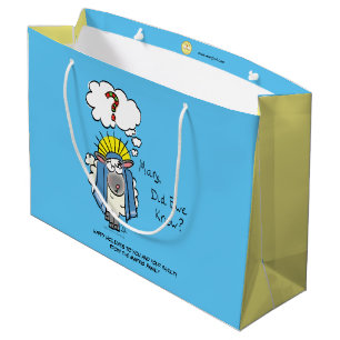 Funny Christlich Weihnachten Niedliche Schafe Cart Große Geschenktüte