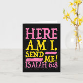 Funny Christlicher Glaube Hier schicke ich mir Isa Karte (Gelbe Blume)