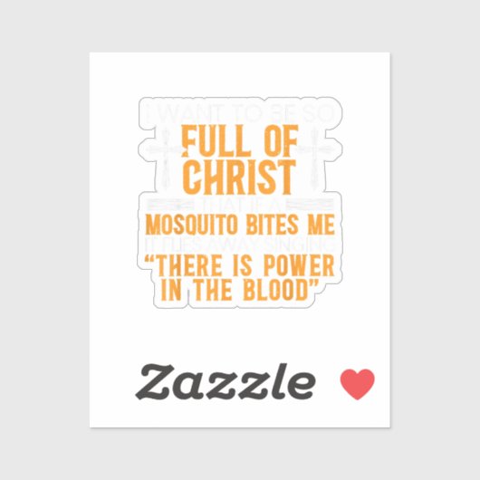 Funny Christlicher religiöser Diener Gottes treu Aufkleber (Blatt)