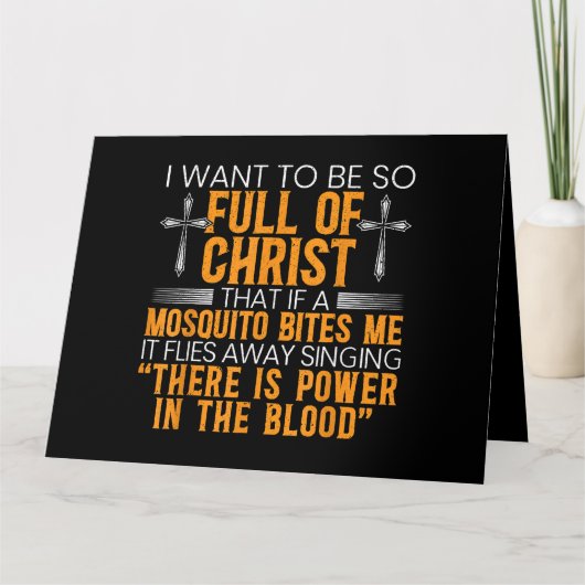 Funny Christlicher religiöser Diener Gottes treu Karte (Vorderseite)