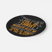 Funny Christlicher religiöser Diener Gottes treu Pappteller (Schrägansicht)