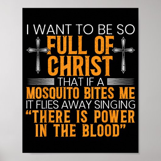 Funny Christlicher religiöser Diener Gottes treu Poster (Vorne)