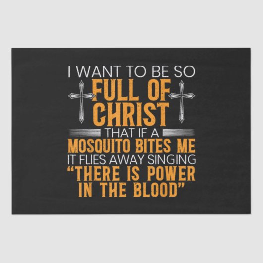 Funny Christlicher religiöser Diener Gottes treu Seidenpapier (Vorderseite)