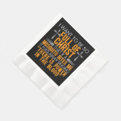 Funny Christlicher religiöser Diener Gottes treu Serviette (Ecke)