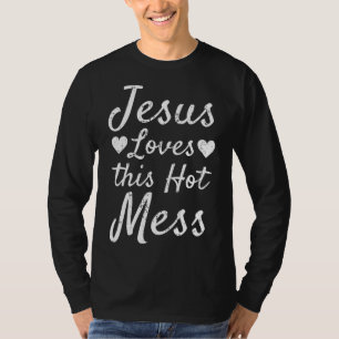 Funny Christliches Geschenk für Frauen Jesus Liebe T-Shirt