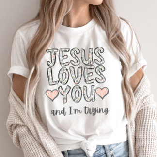Funny Christliches T-Shirt, Jesus Lieben Sie und i T-Shirt