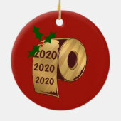 FUNNY Christmas 2020 Ornament Santa in Facemask (Hinten)