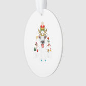 Funny Christmas 2020 Tree Greyhound Mask Costume Ornament (Vorderseite)