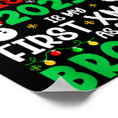 Funny Christmas 2025 Is My First Xmas As A Brother Poster (Ecke)