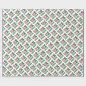 Funny Christmas "67 BRUH" Plaid & Elf Hat Holiday  Geschenkpapier (Flach)