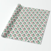Funny Christmas "67 BRUH" Plaid & Elf Hat Holiday  Geschenkpapier (Ungerollt)
