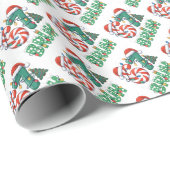 Funny Christmas "67 BRUH" Plaid & Elf Hat Holiday  Geschenkpapier (Rolleneckpunkt)