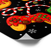 Funny Christmas 67 Gamer Xmas Holiday Boys Kids Poster (Ecke)