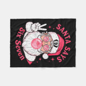 Funny Christmas 67 Meme Brain Rot Santa Claus Xmas Fleecedecke (Vorderseite (Horizontal))