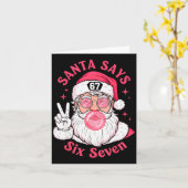 Funny Christmas 67 Meme Brain Rot Santa Claus Xmas Karte (Gelbe Blume)