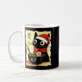 Funny Christmas 67 Six Seven Cat Ramen Japanese Ka Kaffeetasse (Links)